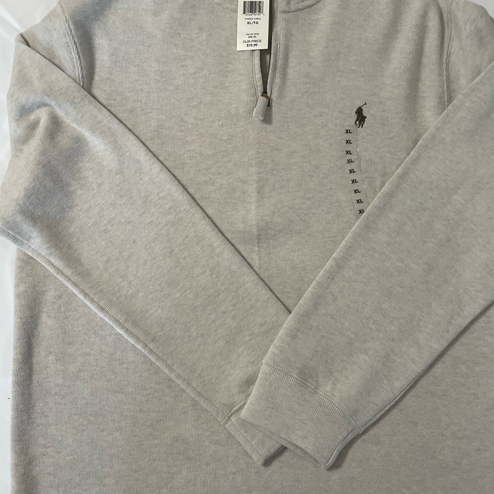 Polo by Ralph Lauren Gray Zip Up Sweater